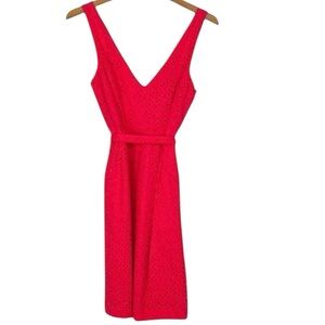 NWT Plenty by Tracy Reese Thea Eyelet Sleeveless Mini Dress in Pink Size 0